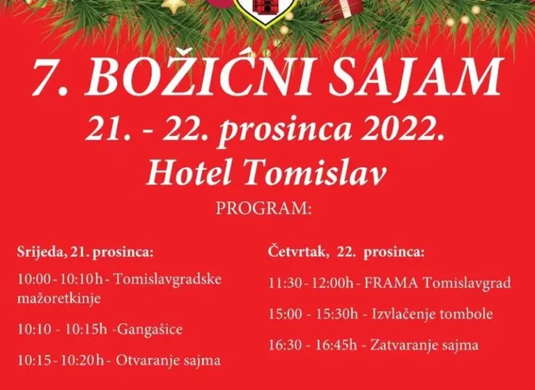 Najava: 7. božićni sajam u Tomislavgradu