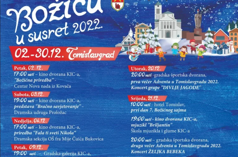 Otpočeo je program manifestacije “Božiću u susret 2022.”