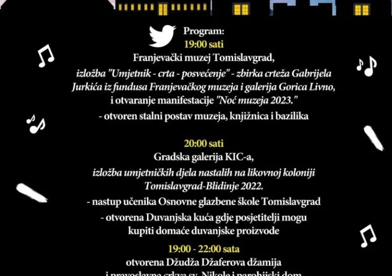 Program ovogodišnje manifestacije “Noć muzeja”