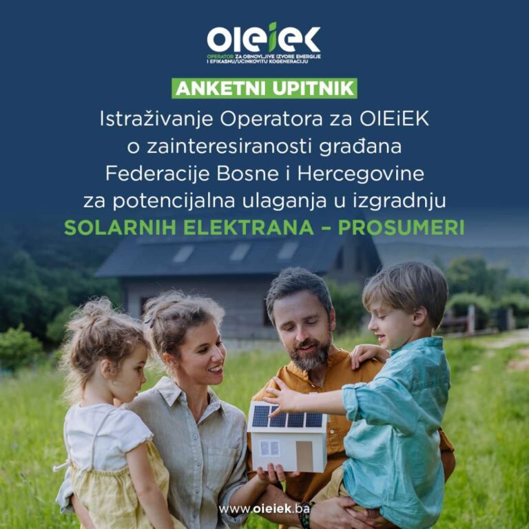 Pokrenuto istraživanje o zainteresiranosti građana za ulaganja u solarne elektrane