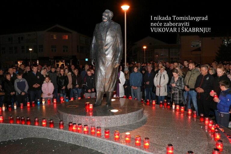 Tomislavgrad: I u mom gradu Vukovar i Škabrnja svijetle!