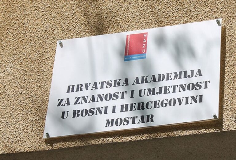 HAZU BiH: Hrvatski narod se obespravljuje, vrijeđa i ponižava