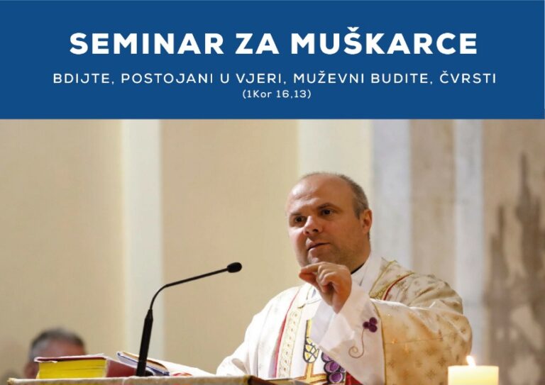 Seminar za muškarce 15. i 16. ožujka na Humcu