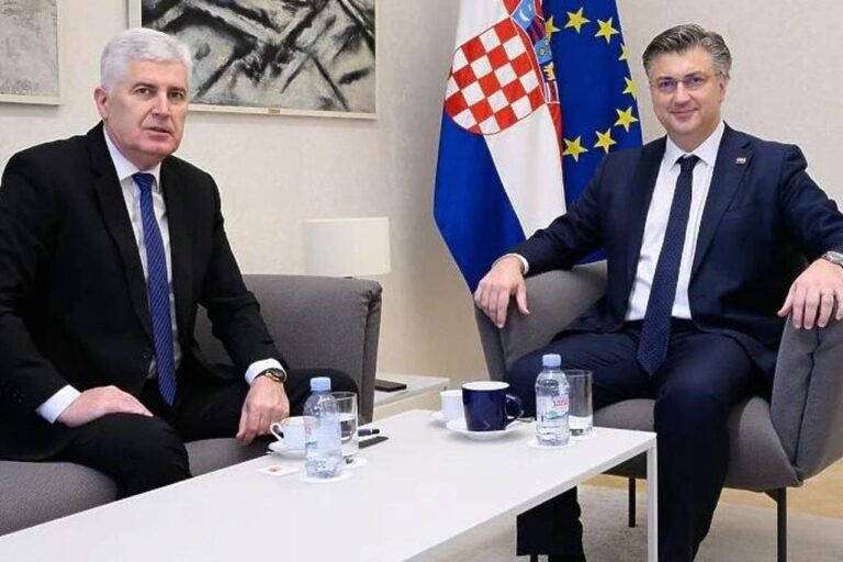 Čović i Plenković razgovarali o bilateralnim odnosima, aktualnim političkim prilikama i europskom putu