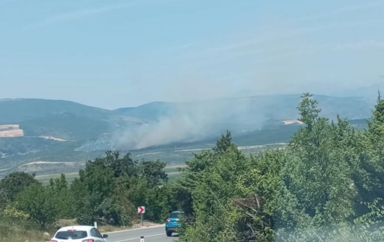 Požar na brdu pored Mostara, sve raspoložive vatrogasne postrojbe na terenu