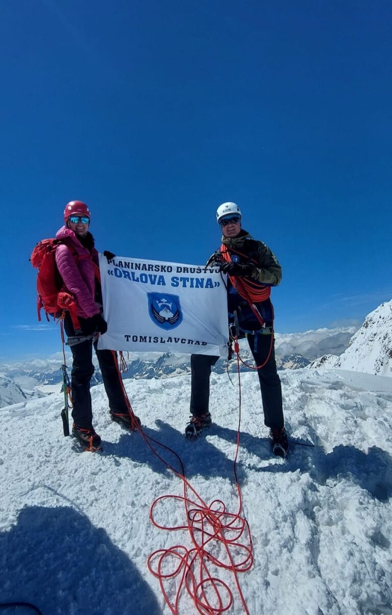 VITEŠKI PODVIG: Lucijana Gudelj i Ante Vukadin osvojili planinski masiv Monte Rosa