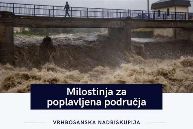 Vrhbosanska nadbiskupija prikuplja pomoć za stanovništvo poplavljenih područja srednje Europe