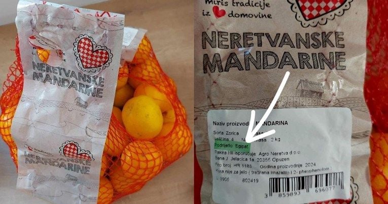 Na tržištu se pojavile neretvanske mandarine iz Egipta