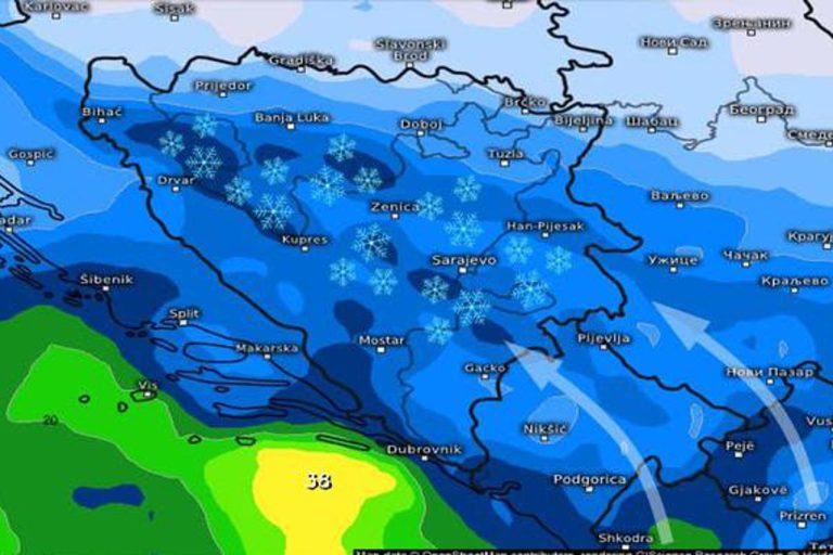 Ciklona donosi hladno vrijeme i snijeg