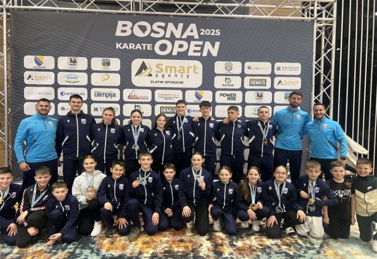 Sjajan uspjeh Karate kluba Široki Brijeg na Bosna Openu: 13 medalja i 9 finala!