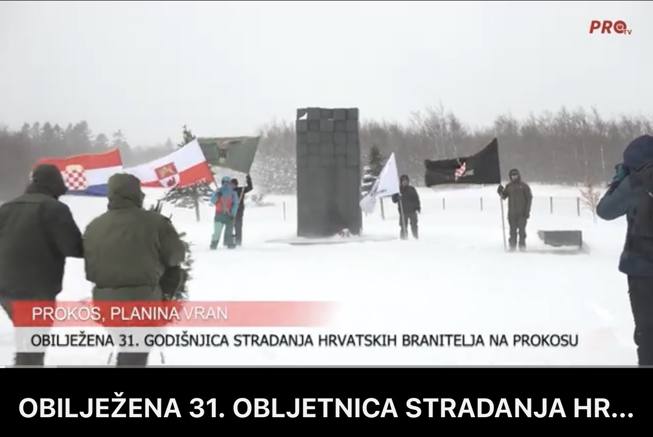 OBILJEŽENA 31. OBLJETNICA STRADANJA HRVATSKIH VOJNIKA U SNJEŽNOJ OLUJI NA PROKOSU