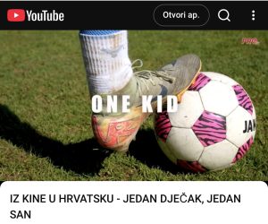 IZ KINE U HRVATSKU – JEDAN DJEČAK, JEDAN SAN
