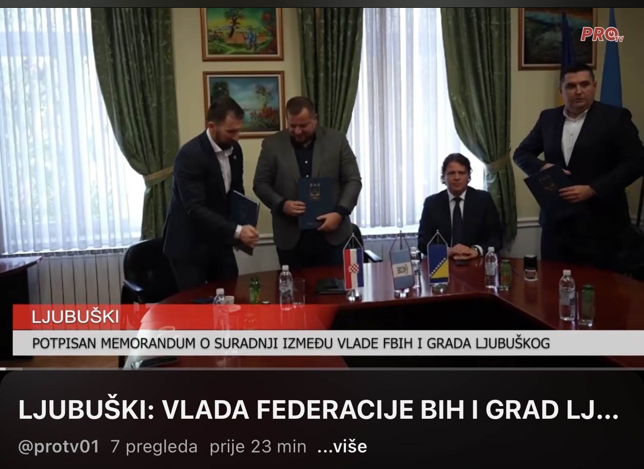 LJUBUŠKI: VLADA FEDERACIJE BIH I GRAD LJUBUŠKI POTPISALI MEMORANDUM ZA SIGURNU KUĆU