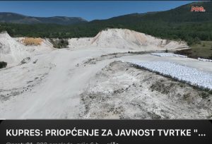 KUPRES: PRIOPĆENJE ZA JAVNOST TVRTKE “BH MAGNEZIJ I MINERALI D.O.O” I ODGOVOR KUPREŠKOG NAČELNIKA