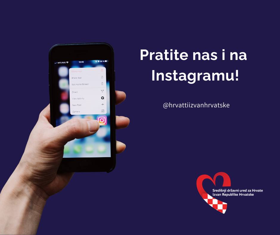 Središnji državni ured za Hrvate izvan RH odsada i na Instagramu!