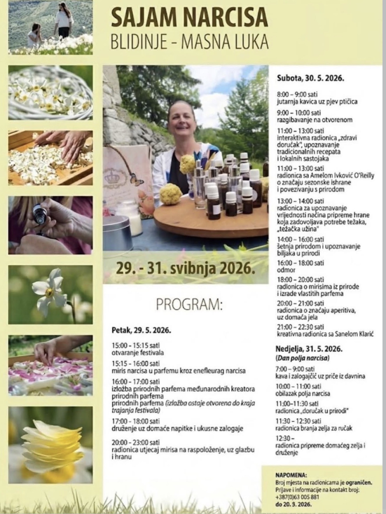 SAJAM NARCISA 2026 u Masnoj Luci, Park prirode Blidinje