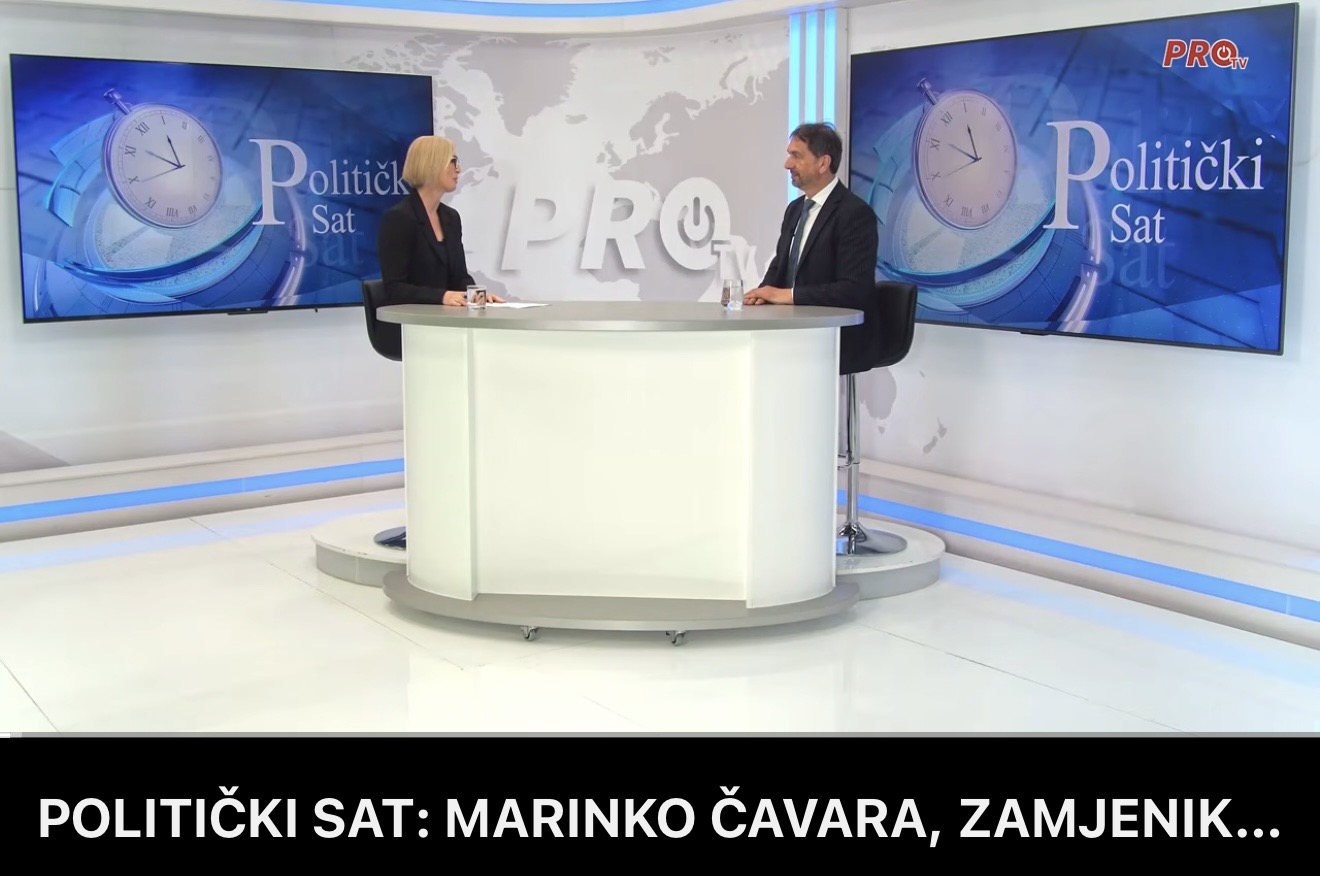 POLITIČKI SAT: MARINKO ČAVARA, ZAMJENIK PREDSJEDATELJA ZASTUPNIČKOG DOMA PARLAMENTARNE SKUPŠTINE BIH
