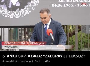 STANKO SOPTA BAJA: “ZABORAV JE LUKSUZ”