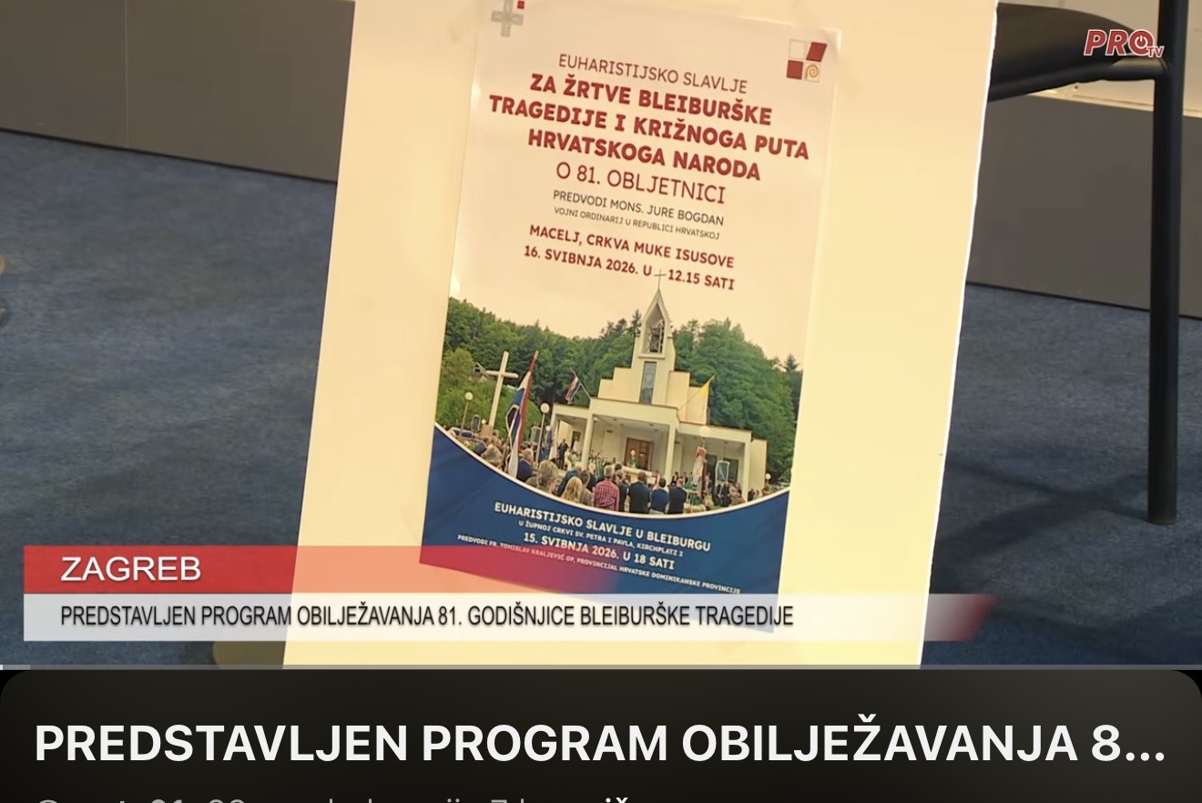 PREDSTAVLJEN PROGRAM OBILJEŽAVANJA 81. GODIŠNJICE BLEIBURŠKE TRAGEDIJE