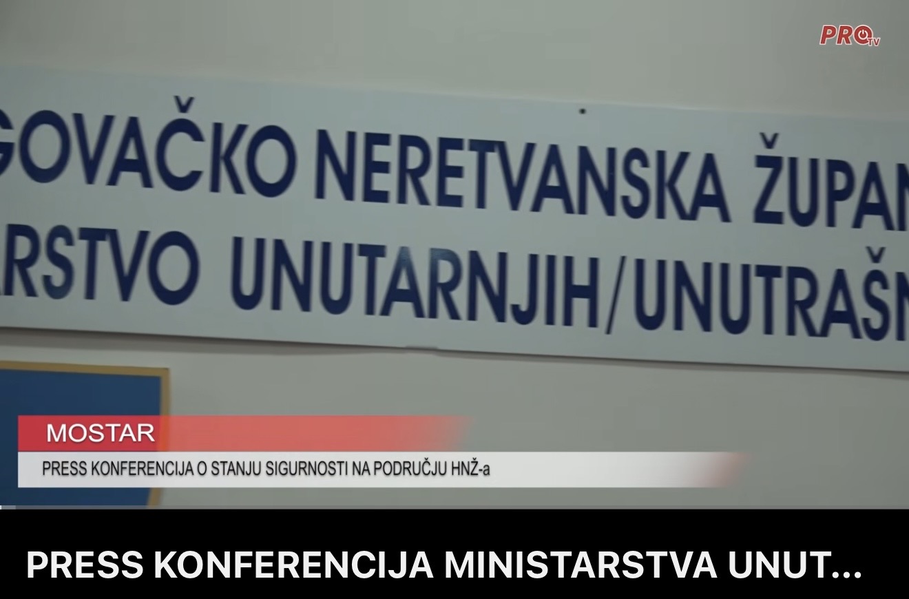 PRESS KONFERENCIJA MINISTARSTVA UNUTARNJIH POSLOVA HNŽ-a