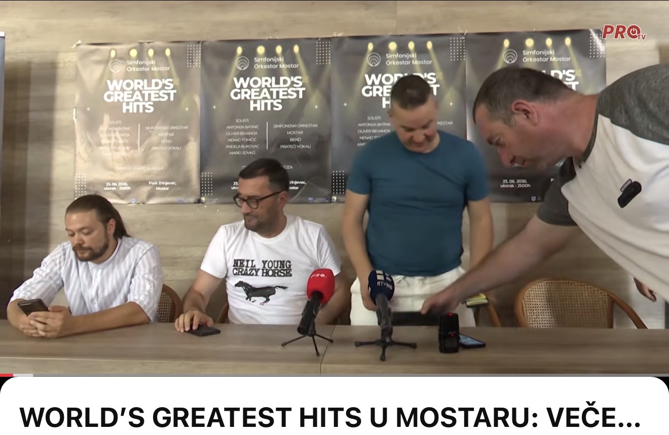 WORLD’S GREATEST HITS U MOSTARU: VEČER NAJVEĆIH SVJETSKIH HITOVA UZ SIMFONIJSKI ORKESTAR