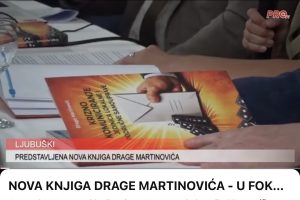 NOVA KNJIGA DRAGE MARTINOVIĆA – U FOKUSU KRIZNO KOMUNICIRANJE