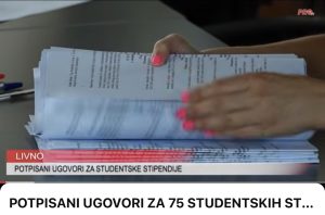 POTPISANI UGOVORI ZA 75 STUDENTSKIH STIPENDIJA U LIVNU