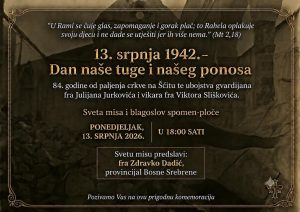 Na Šćitu obilježavanje 84. obljetnice stradanja franjevaca i paljenja crkve