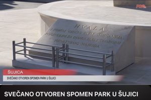 SVEČANO OTVOREN SPOMEN PARK U ŠUJICI