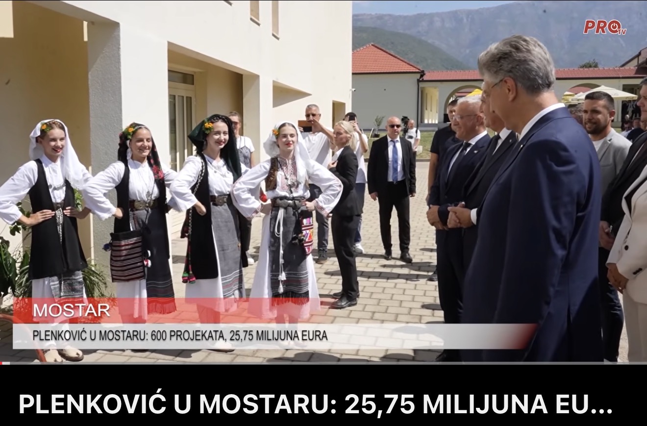 PLENKOVIĆ U MOSTARU: 25,75 MILIJUNA EURA ZA 600 PROJEKATA